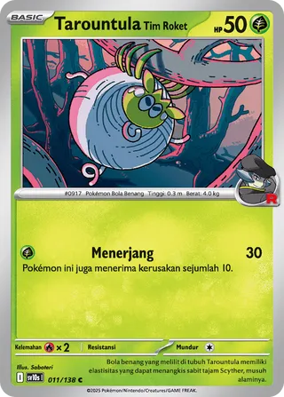 Team Rocket's Tarountula (Presence of Champions 011/138)