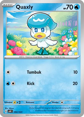 Quaxly (Quaxly & Mimikyu ex Starter Deck ex 002/023)