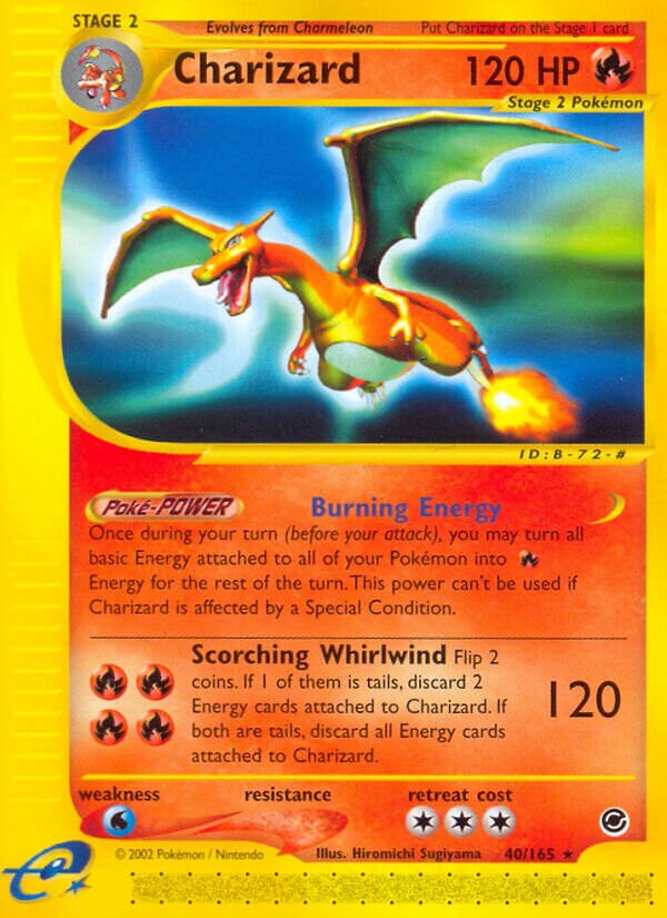 40/165 Charizard EX Rare
