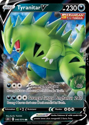 Tyranitar V (Single Strike Master 046/070)