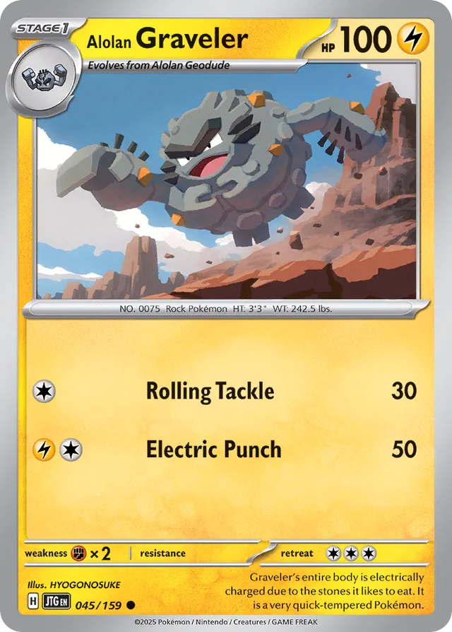 Alolan Graveler Journey Together 045/159 Common