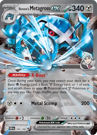 Steven's Metagross ex (Destined Rivals 145/182)