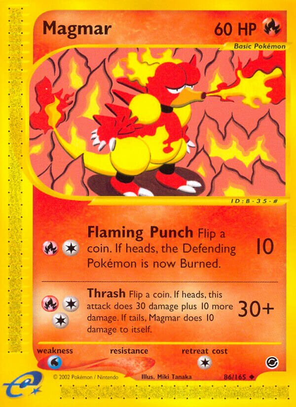 86/165 Magmar EX Uncommon