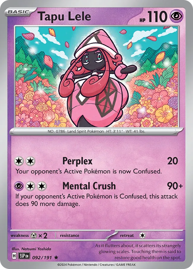 Tapu Lele Surging Sparks 092/191 Rare