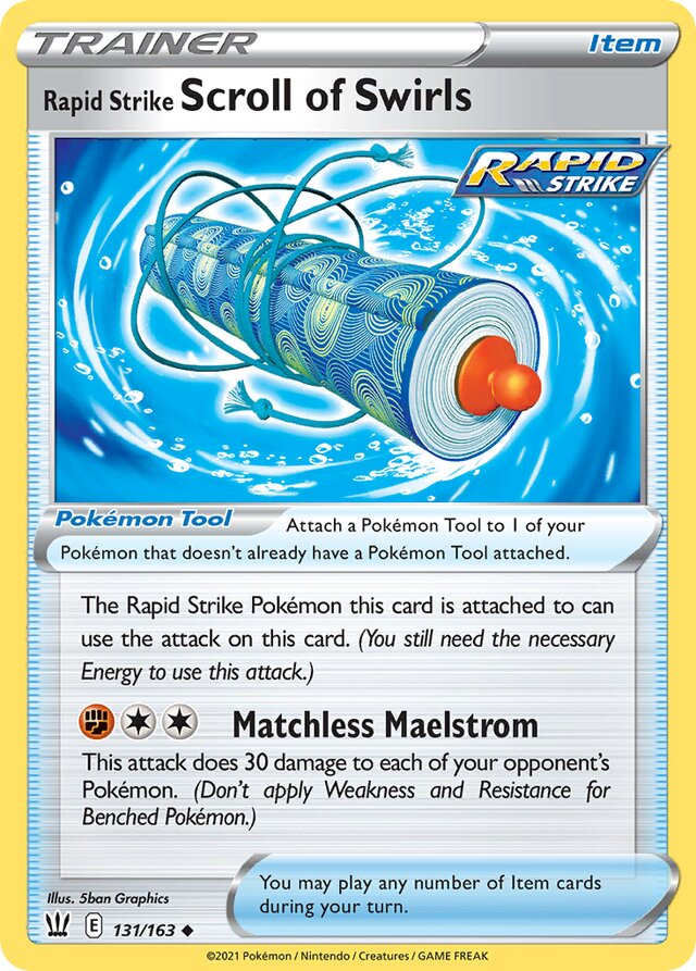 131/163 Rapid Strike Scroll of Swirls BST Uncommon