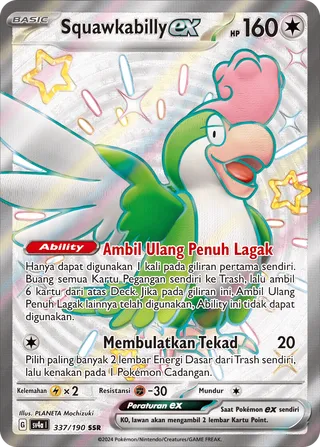 Squawkabilly ex (Shiny Treasure ex 337/190)