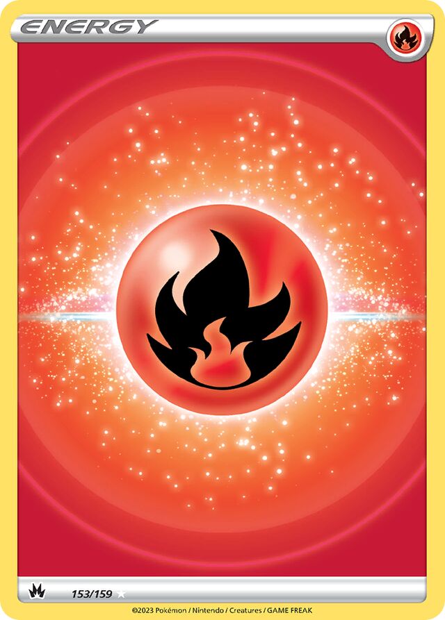 Fire Energy Crown Zenith 153/159 Rare Ultra