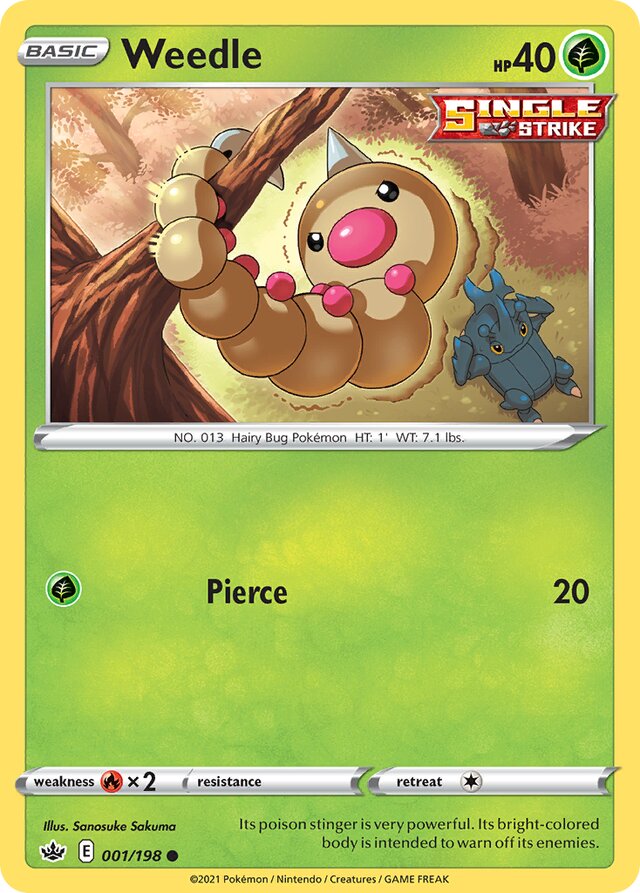 001/198 Weedle CRE Common
