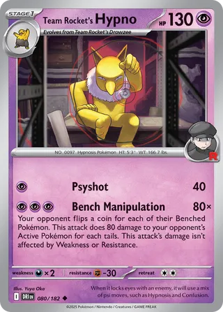 Team Rocket's Hypno (Destined Rivals 080/182)