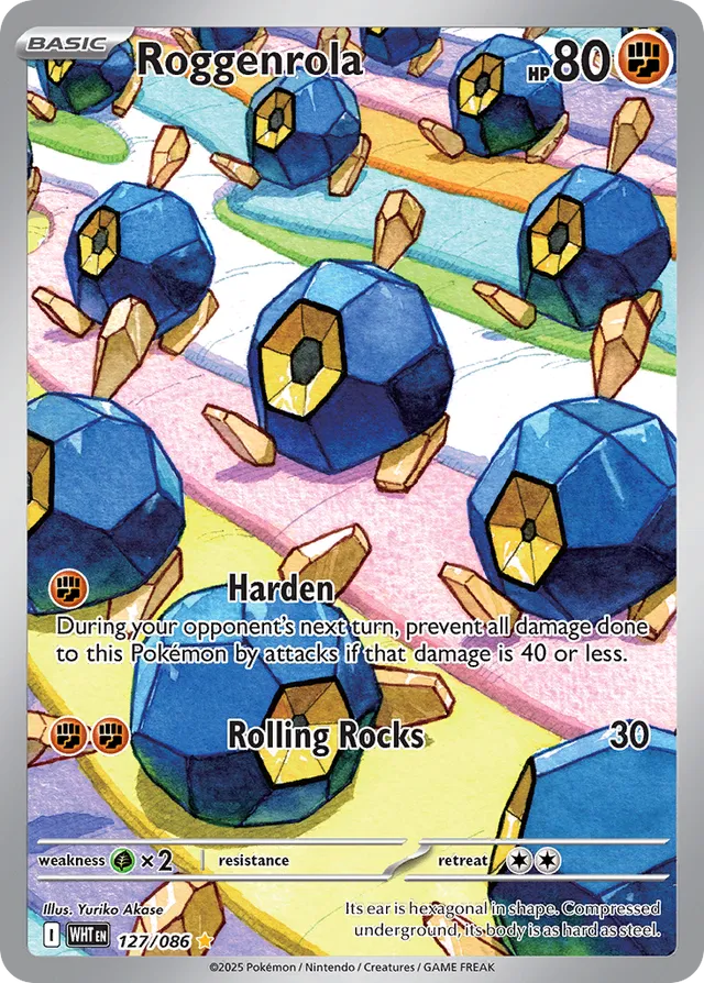 Roggenrola White Flare 127/086 Illustration Rare