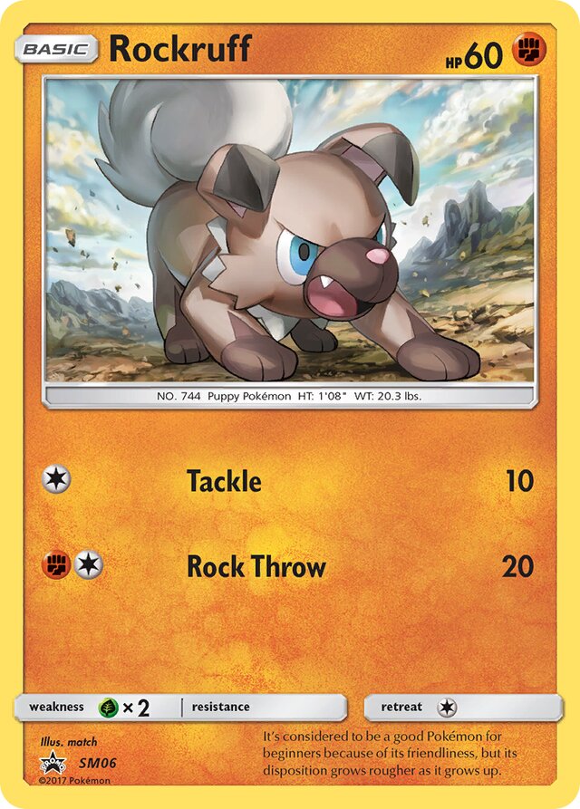 Rockruff SM Black Star Promos SM06 PROMO