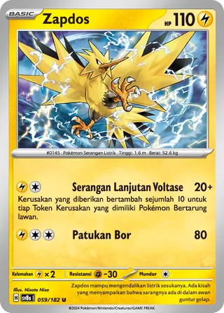 Zapdos (Stellar Lightning 059/182)