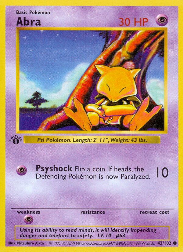 Abra Base 43/102 Common