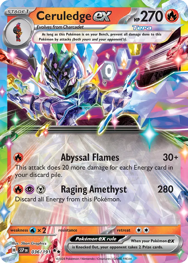 036/191 Ceruledgeex SSP Double Rare