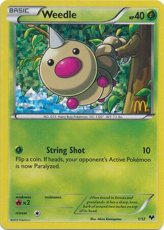 Weedle McDonald's Collection 2014 1/12 —