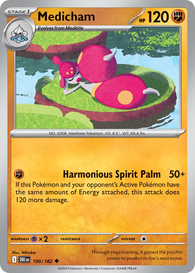 Medicham Destined Rivals 100/182 Uncommon
