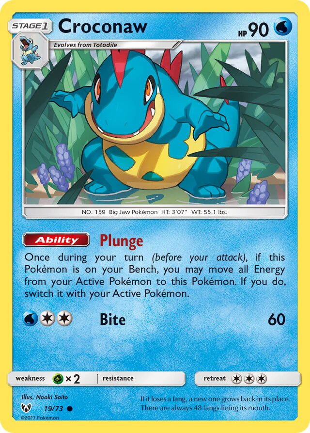 Croconaw Shining Legends 19/73 Common