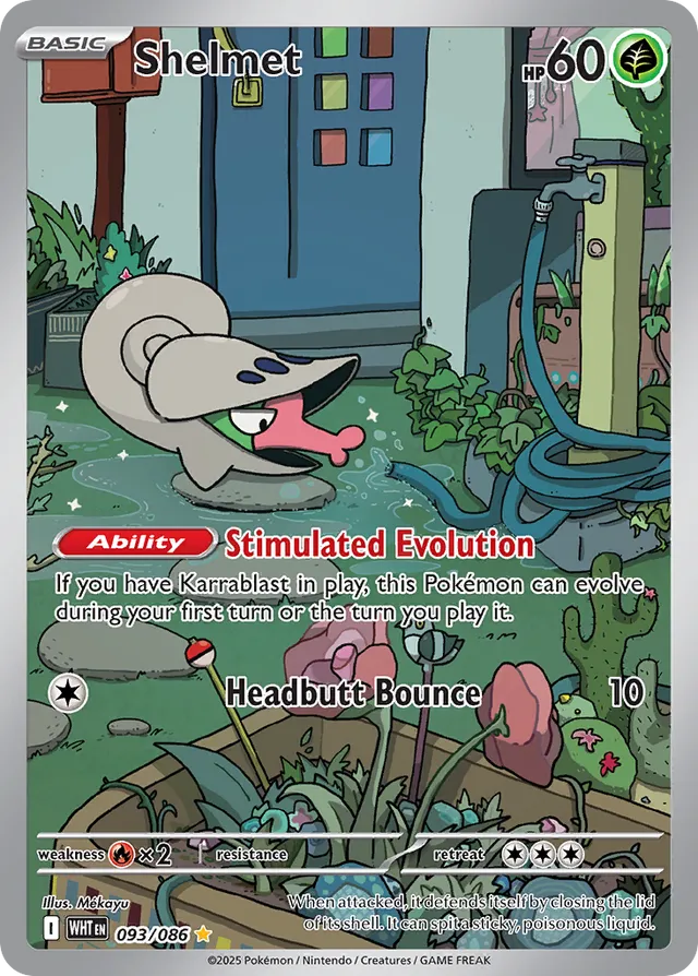 093/086 Shelmet WHT Illustration Rare