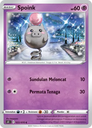 Spoink (Single Strike Master 022/070)
