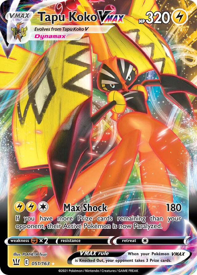 051/163 Tapu KokoVMAX BST Rare VMAX