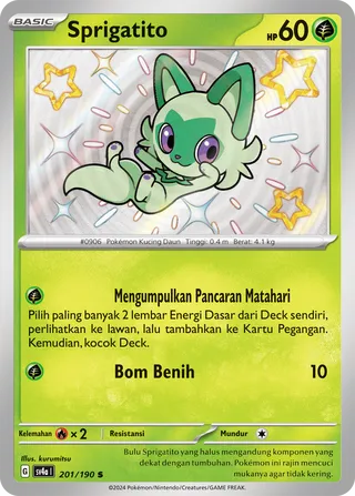 Sprigatito (Shiny Treasure ex 201/190)
