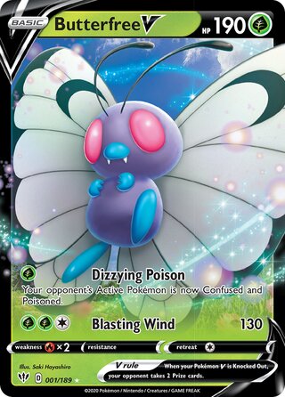 Butterfree V (Darkness Ablaze 001/189)