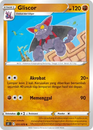 Gliscor (Single Strike Master 031/070)