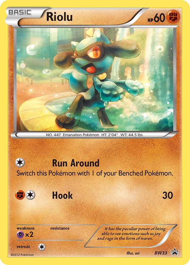 Riolu [Cosmos Holo] BW Black Star Promos BW33 PROMO