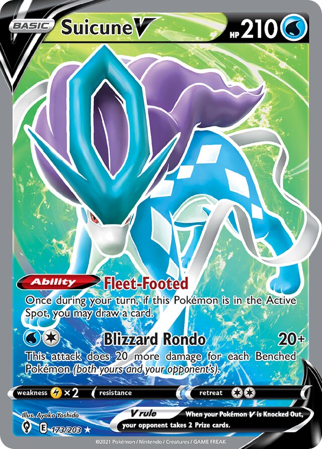 173/203 SuicuneV EVS Rare Ultra
