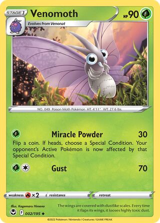 Venomoth (Silver Tempest 002/195)