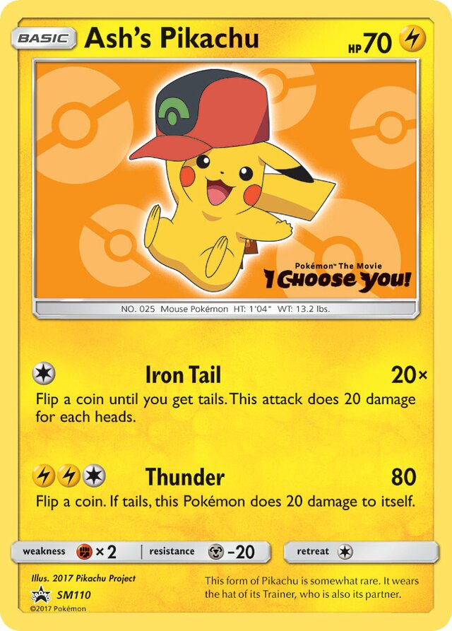 SM110 Ash's Pikachu SMP PROMO