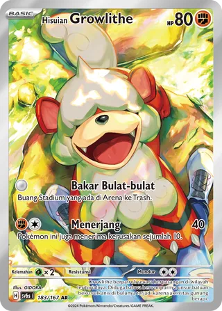 Hisuian Growlithe (Transfiguration Mask 183/167)