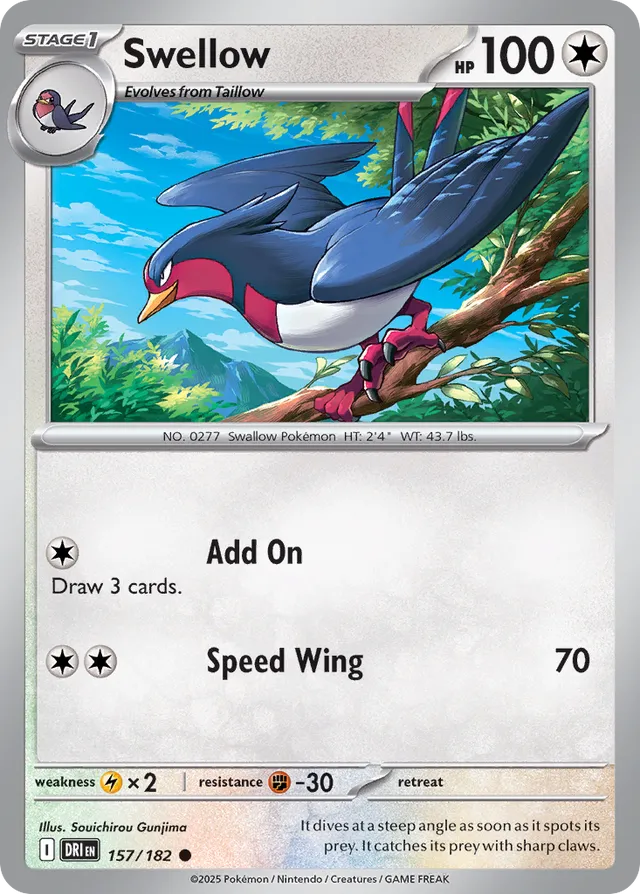Swellow Destined Rivals 157/182 Common