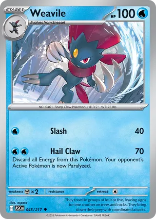 Weavile (Ascended Heroes 045/217)