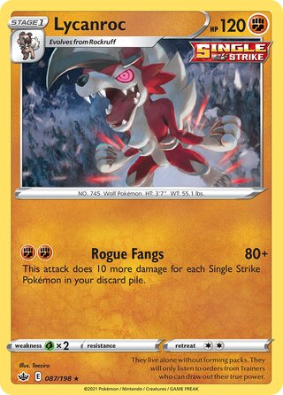 Lycanroc (Chilling Reign 087/198)