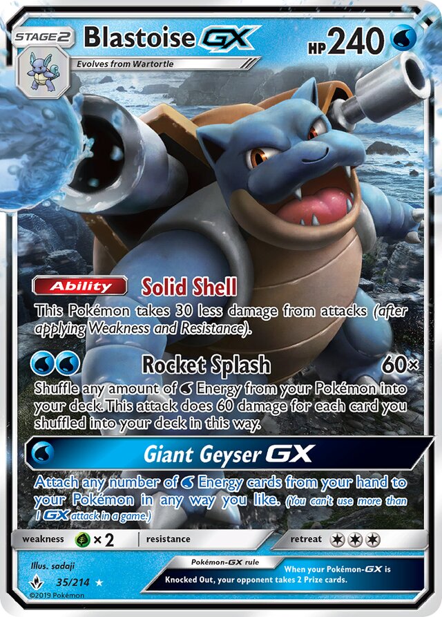 Pokemon Wartortle GX