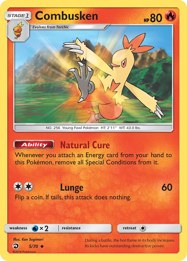Combusken Dragon Majesty 5/70 Uncommon