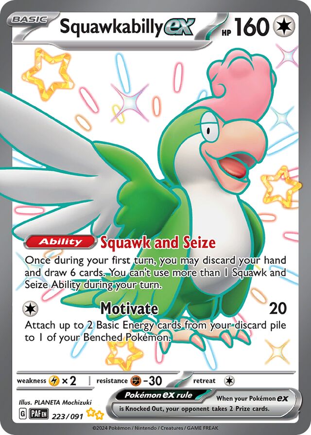 223/091 Squawkabillyex PAF Shiny Ultra Rare
