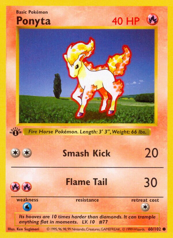 Ponyta Base 60/102 Common