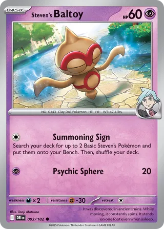 Steven's Baltoy (Destined Rivals 083/182)