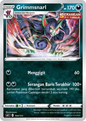 Grimmsnarl (Evolution V Starter Deck 104/172)