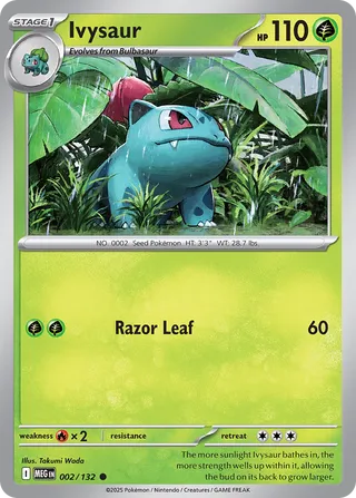 002/132 Ivysaur MEG Common