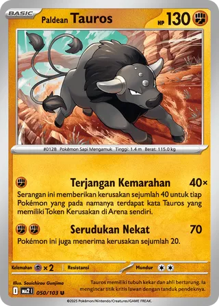 Paldean Tauros (Blue Blaze 050/103)