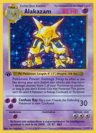 Alakazam (Base Set 1/102)