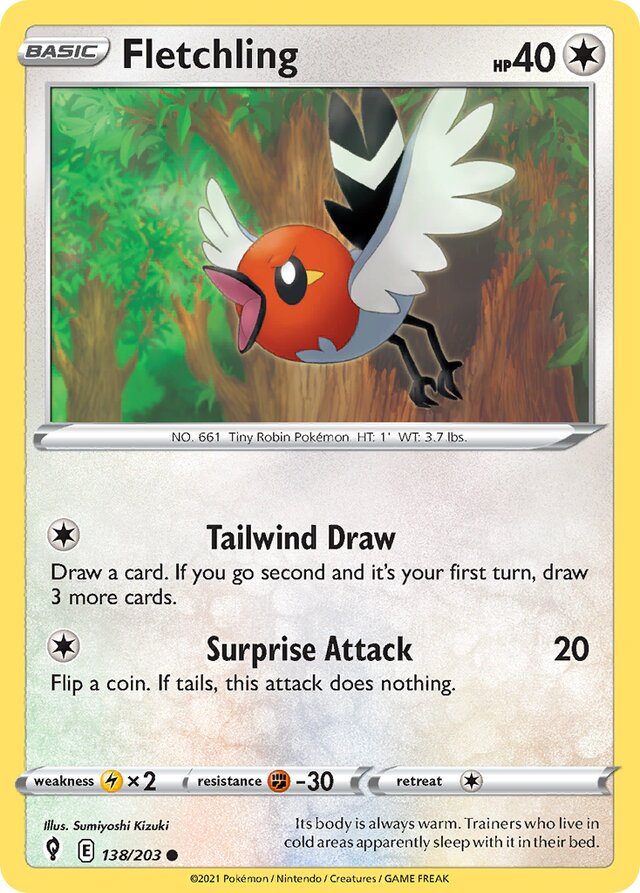 138/203 Fletchling EVS Common