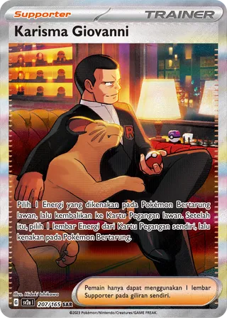 Giovanni's Charisma (Pokémon Card 151 207/165)