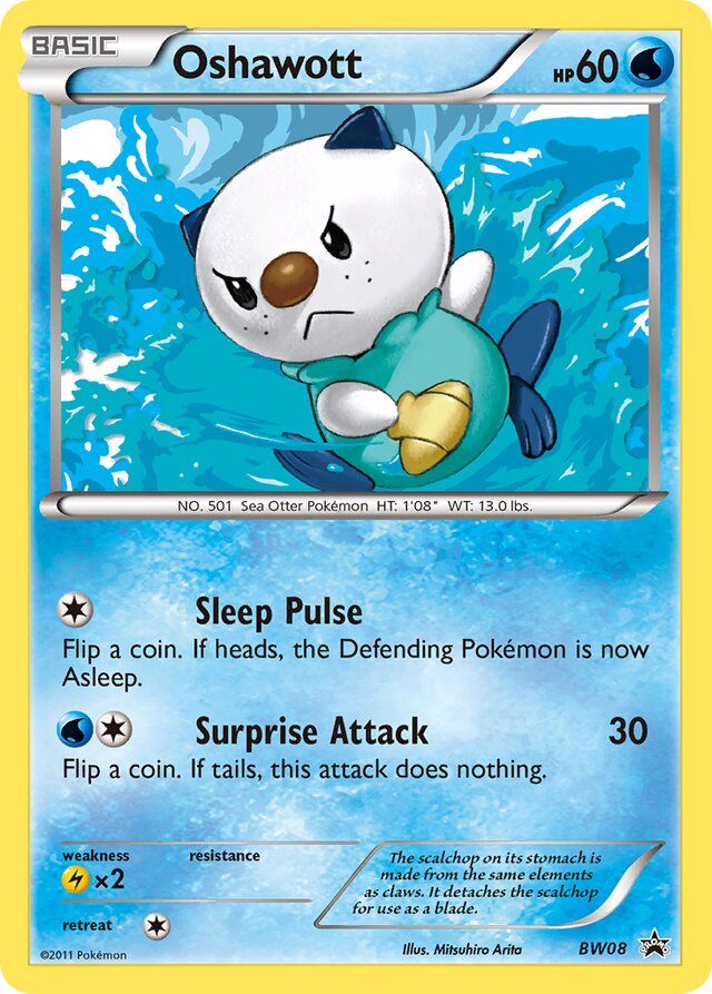 Oshawott BW Black Star Promos BW08 PROMO