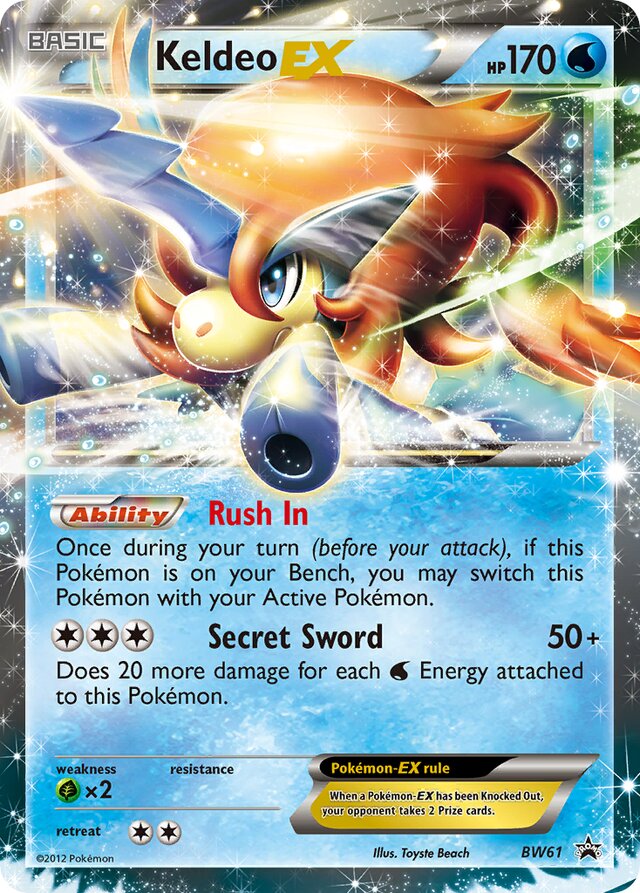 Keldeo-EX BW Black Star Promos BW61 PROMO