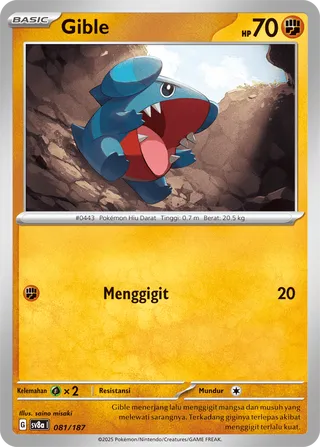 Gible (Terastal Festival ex 081/187)