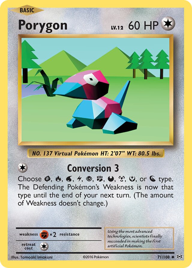 Porygon Evolutions 71/108 Uncommon
